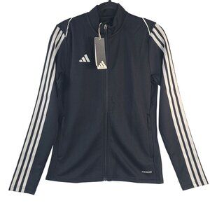 NEW Adidas Women's Aeroready Tiro23L Track Jacket Black Size M Full-Zip Soccer
